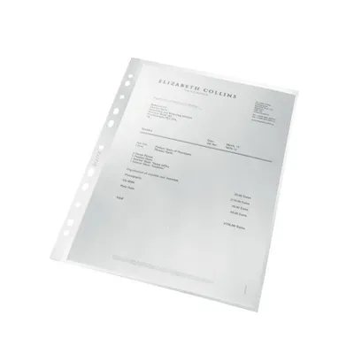Produktbild von LEITZ 4791 Prospekthülle recycle A4 PP genarbt dokumentenecht farblos