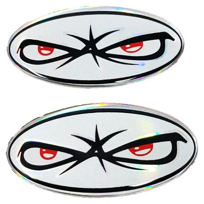 Image de adhésif oval Occhi 3D harzbeschichtet 2 pièces
