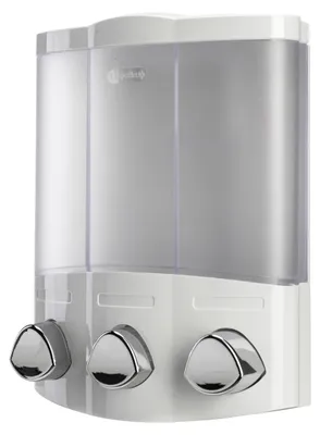 Image de Distributeur de savon Euro Trio, blanc