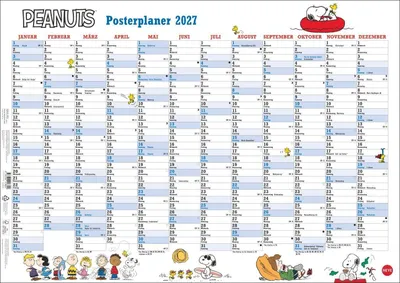 Produktbild von Peanuts Posterplaner 2027