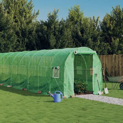 Obrázek produktu pro Skleník s ocelovým rámem Zelený 32 m² 16x2x2 m