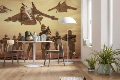 Zdjęcie produktu dla Tapeta flizelinowa Komar "Star Wars Classic Clone Trooper" - rozmiar: 400 x 260 cm (szerokość x wysokość), 8 paneli