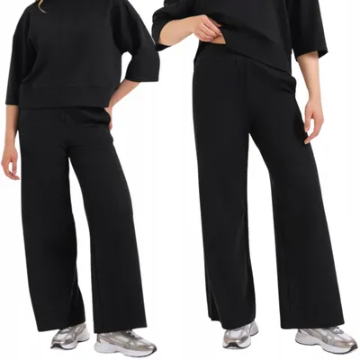 Immagine prodotto di Moraj | Pantaloni da donna - Taglia XXL - Pantaloni da jogging neri - Pantaloni sportivi - Pantaloni da jogging in cotone da donna