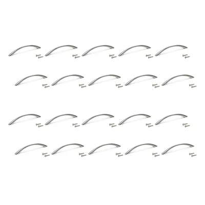 Produktbild von Emuca Lot von 20 Möbelgriffe Bombay, L160mm, 128mm Achsenabstand, Zamak, Nickel satiniert