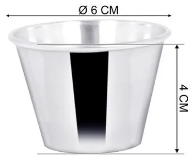 Immagine prodotto di METRO PROFESSIONAL, ciotole per salse, diametro 6 cm, acciaio inossidabile 18/8, argento, confezione da 12 pezzi