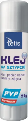 Produktbild von PVP-Klebestift (farblos) 21 g (12 Stück) BG112-G – Tetis