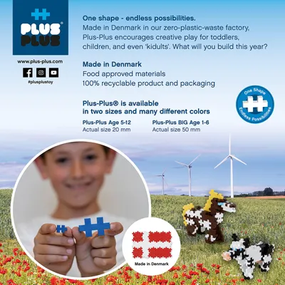 Produktbild von Plus-Plus 9604270 Kreativ-Bausteine Tube, Mecha Roboter, Geniales Konstruktionss