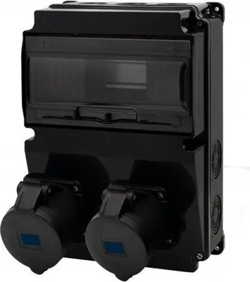 Immagine prodotto di LAGO 10M SCENIC distributore nero - prese diritte 2x16A/3P F3.2888