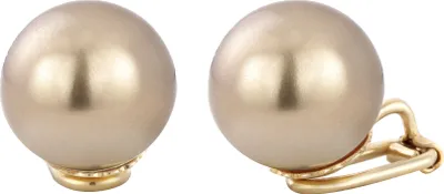 Produktbild von Traveller Ohrclips - 22kt Vergoldet - Perle - 14 mm - Bronze - 706014