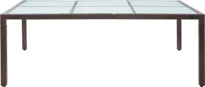 Immagine prodotto di Tavolo da Pranzo da Giardino Marrone 200x150x74cm in Polyrattan