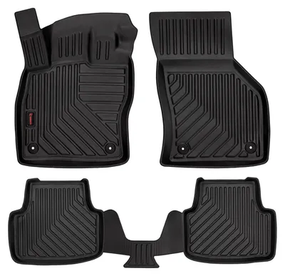 Produktbild von Gummi-Fußmatten für Skoda Octavia III A7 2013-2020 (Liftback/Kombi) – 4-tlg, Schwarz, passgenau