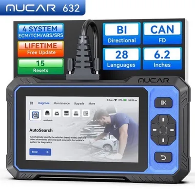Obrázok produktu pre Diagnostický prístroj pre automobily - OBD2 skener - dvojcestná diagnostika - 4 systémy - CANFD