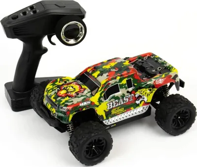 Produktbild von Blij´r Beast Red ferngesteuertes RC Auto 45 km/h, 1:18, 2 Akkus, Allrad, 100m, Monstertruck