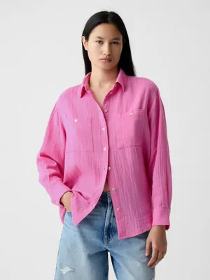 Produktbild von GAP Übergroßes Musselinhemd XL