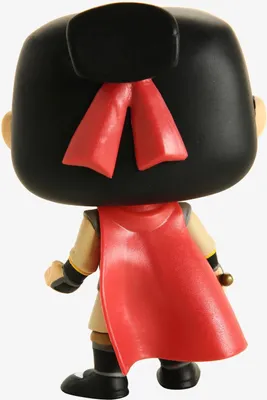 The back view of a Funko Pop! vinyl figure of Li Shang from Disney's Mulan.
