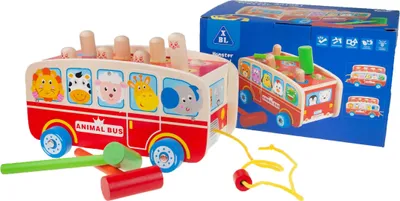Image de Tg50021 Bus En Bois Jouet Pour Enfants