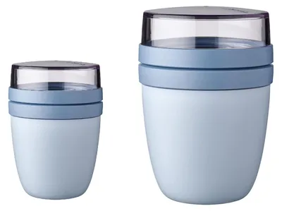Lunchpot Duoset Ellipse 2-teilig, 120+300 ml, BPA-frei, spülmaschinengeeignet