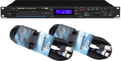 Immagine prodotto di Lettore multimediale Tascam CD400UDAB con cavo 2x XLR