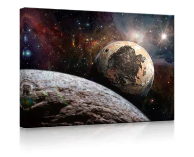 Produktbild von lightbox multicolor | Bilder beleuchtet | Alien Planeten im Weltall | 100x70 cm | front lighted