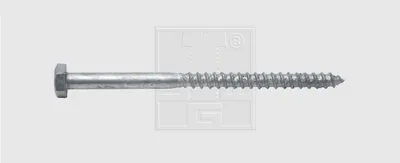 Produktbild von Holzschraube Sechskantkopf DIN 571 7 x 110 mm Stahl feuerverzinkt 100 Stück