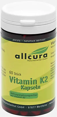 Produktbild von Allcura Vitamin K2 Kapseln 60 Kapseln