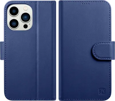 Produktbild von Icarer Case Ledertasche für Iphone 14 Pro Max Blau