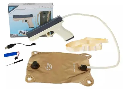 Produktbild von Elektrische Wasserpistole, 28,5 cm, mit Rucksack