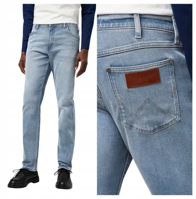 Obrázok produktu pre Wrangler | Džínsy Greensboro, rovný strih, pánske, modré, veľkosť W33 L30