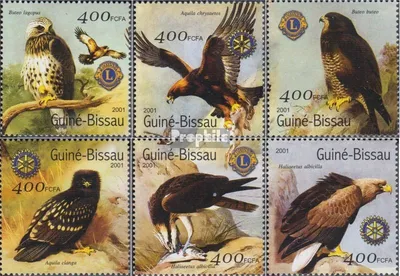 Produktbild von Briefmarken Guinea-Bissau 2001 Mi 1446-1451 postfrisch Vögel