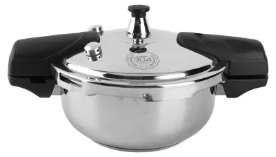 Produktbild von Mini-Schnellkochtopf aus Edelstahl, sicher, explosionsgeschützt, 1,8 l, 1,8 l Austernfischkopf-Topf für Gasherd, Induktion