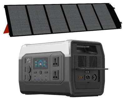 Obrázek produktu pro Přenosná generátorová stanice s solárním panelem – kapacita 1024 Wh a baterie LiFePO4
