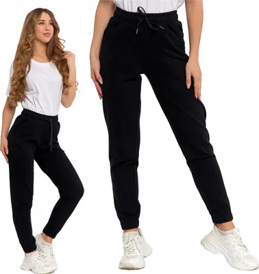 Immagine prodotto di Moraj | Pantaloni da donna - Taglia XXL - Pantaloni da jogging neri - Pantaloni sportivi - Tuta in cotone per il tempo libero