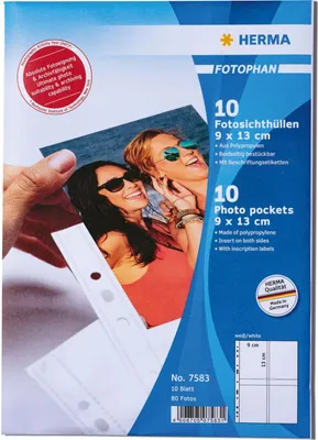 Immagine prodotto di HERMA 7583 Fotophan - Buste trasparenti per foto 9x13 cm, 10 pezzi