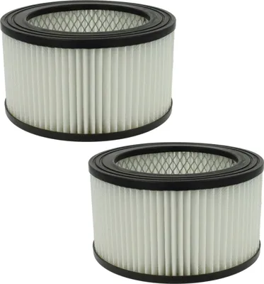 Produktbild von vhbw 2x Staubsaugerfilter Ersatz für Scheppach 7906401704 für Aschesauger - HEPA-Filter Schwarz Weiß