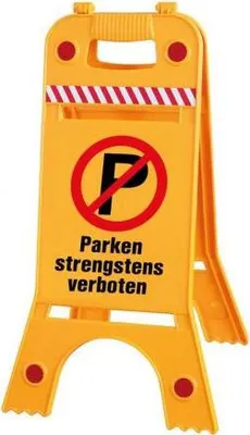 Produktbild von Warnaufsteller Dachaufsteller - (P) Parken strengstens verboten - Gr. ca. 28 x 64cm - 308553-6