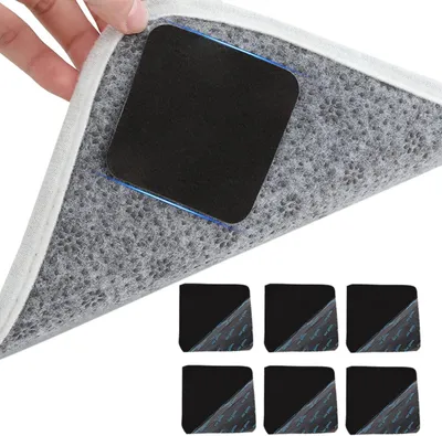 Imagen del producto de Almohadillas antideslizantes, juego de 6 unidades, reutilizables, para alfombras y suelos de madera