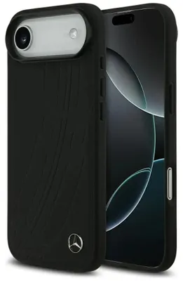 Produktbild von Etui Mercedes Leather Large Laurel Leave Magsafe Na Iphone Air - Czarne