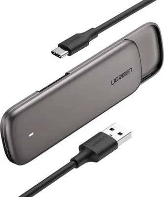 Immagine prodotto di UGREEN CM238 Custodia per SSD M.2, chiave B, NGFF, 6Gbps, USB-C 3.1 Gen.2 (grigio)
