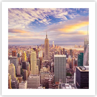 Produktbild von Poster - Poster ohne Rahmen - New York Stadt - 50x50 cm - Wand Bild - Wanddeko - Wandbilder - Kunstposter - Wandposter - Bilder - Kunstdruck - Wanddekoration - Wandbild - P2XAC50x50-3638