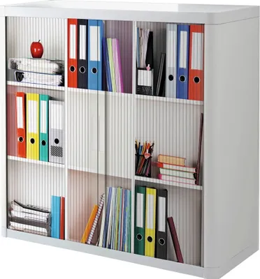 Produktbild von PAPERFLOW Rollladenschrank Ordner ohne Fachböden 110,0 x 41,5 x 104,0 cm
