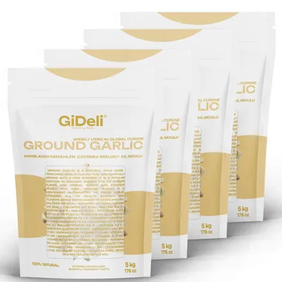 Produktbild von Knoblauchpulver Gemahlen 20kg Naturrein Fleisch Gemüse Fisch Intensiv GiDeli