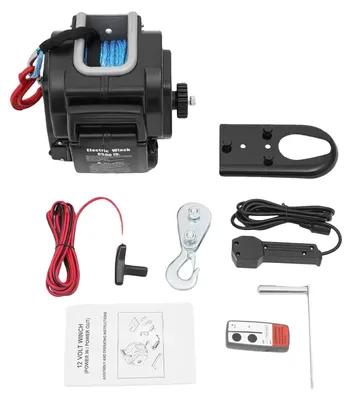 Obrázek produktu pro Elektrický naviják, dálkové ovládání, vysoká tažná síla, černý