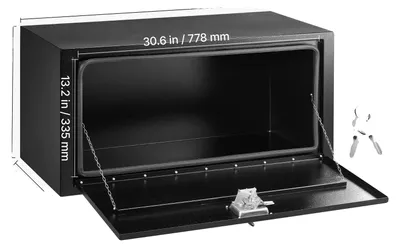 Obrázek produktu pro Nástavbová skříňka pod podlahu, vodotěsná, s bezpečnostním zámkem, rozměry 36x18x18 palců