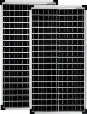 Produktbild von 2x 50 Watt monokristallin Solarmodule Solarpanele Wohnmobil Garten Camping