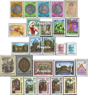 Produktbild von Briefmarken Luxemburg 1986 Mi 1143-1167 (kompl.Ausg.) Jahrgang 1986 komplett postfrisch Medaillen