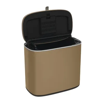 Produktbild von hängender Mülleimer Haushaltsmülleimer Gold für die Wandmontage 4er-Pack Wandmülleimer für Badezimmer/Toilette Silber