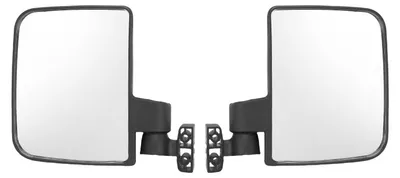 Imagen del producto de Espejo retrovisor plegable de 180 grados para carrito de golf, ajustable, con vidrio de alta definición. Reemplazo para espejos retrovisores laterales traseros de carros de golf EZGO TXT y RXV