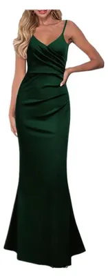Imagen del producto de Vestido largo de espagueti para mujer, con un corte elegante