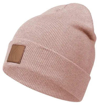 Immagine prodotto di Berretto da inverno in pelle Occulto, modello beanie (etichetta marrone), color rosa