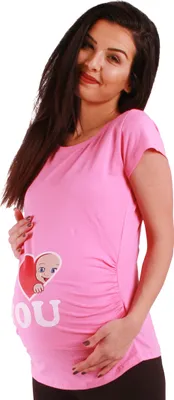 Produktbild von Umstandsshirt Kurzarm I Love You mit Motiv Schwangerschaft M.M.C.